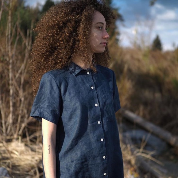 Beaton Linen short sleeve button downs - Picture 2 of 7